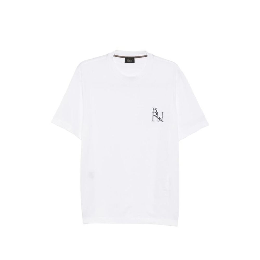Brioni White T-Shirts & Vests - T-Shirts Men